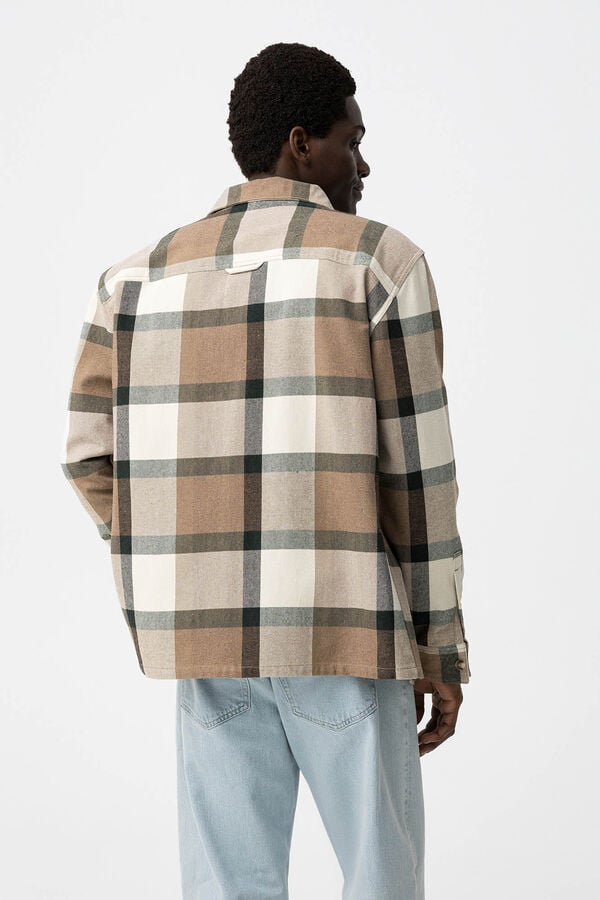 Tiffosi Camisa de cuadros gris