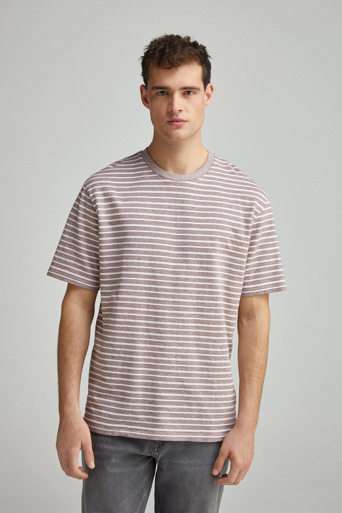 Springfield Camiseta raya estructura