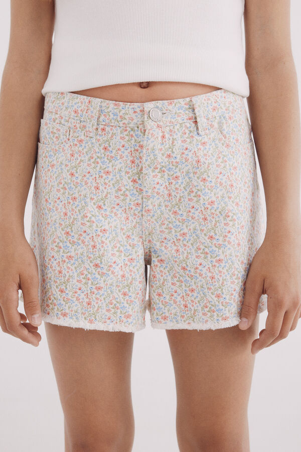 Springfield Kids Shorts Liberty para meninas branco