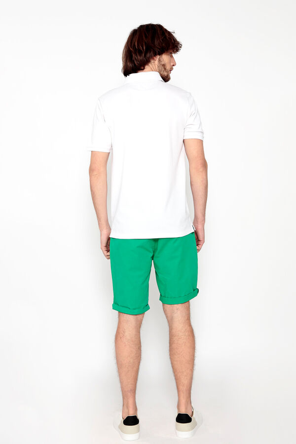 Brave Soul Polo piqu&eacute; de manga corta blanco