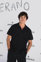 Springfield Cardigan de gola polo de gola manga curta azul