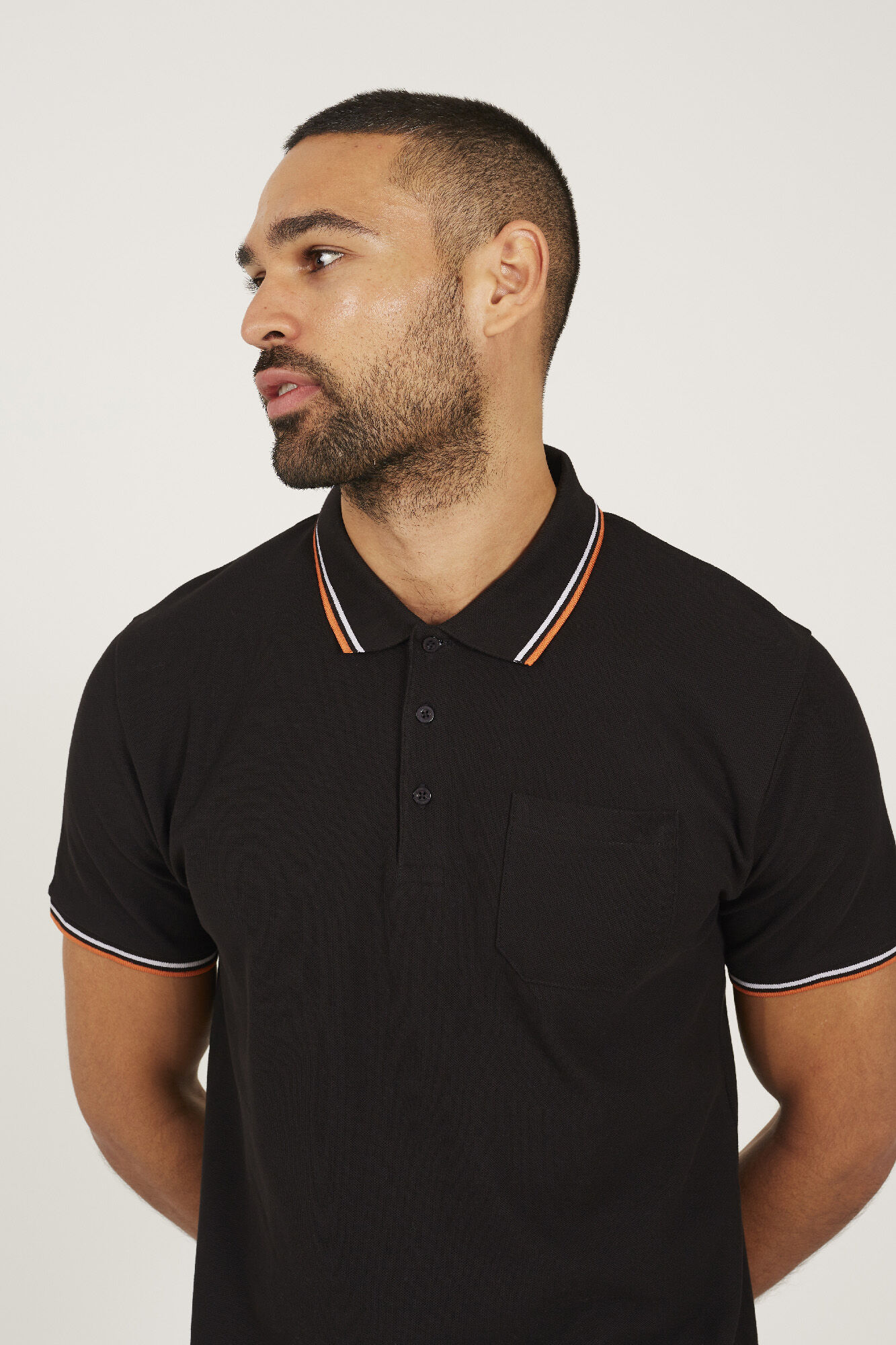 Brave Soul Polo manga curta com bolso 