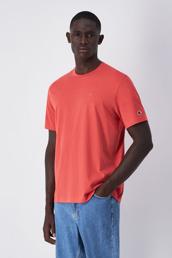 Champion Camiseta masculina de algod&atilde;o vermelho