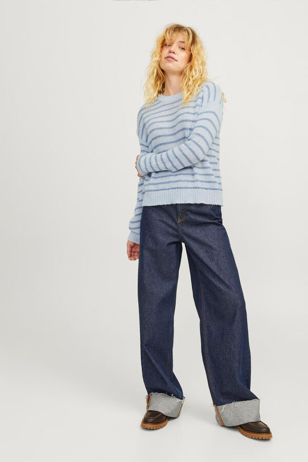 Jack & Jones Su&eacute;ter riscas fino azul