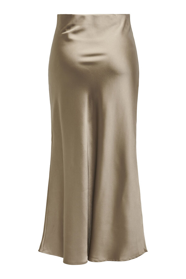 Only Falda de raso gris