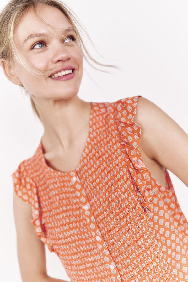 La Vecina Rubia blusa de bambu azul