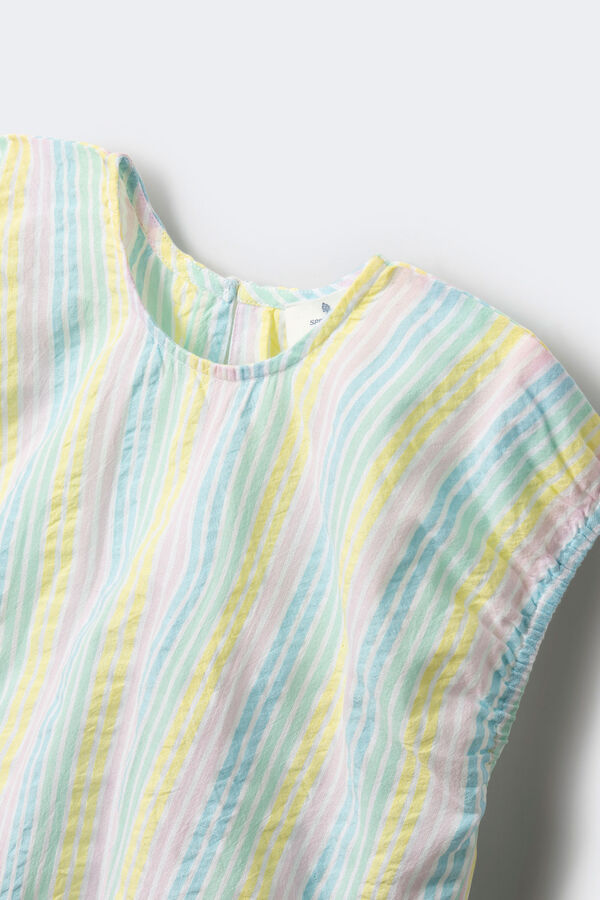 Springfield Kids Blusa listrada multicolor para menina amarelo