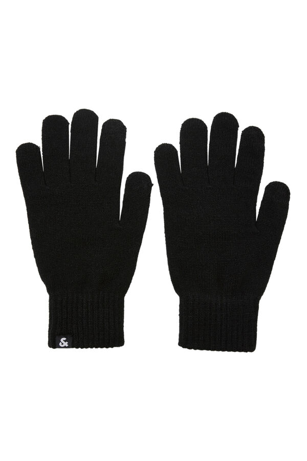 Jack & Jones Guantes suaves de punto negro