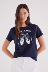 Springfield Camiseta gr&aacute;fica azul