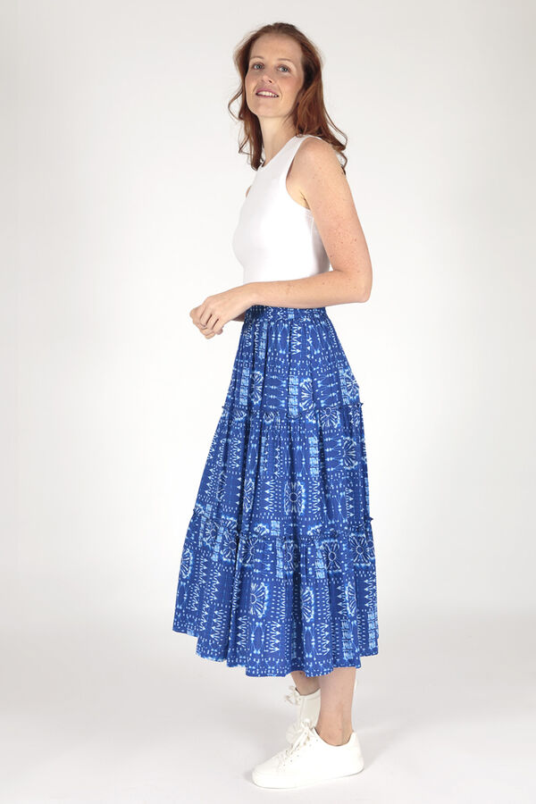 Brave Soul Falda estampada azul