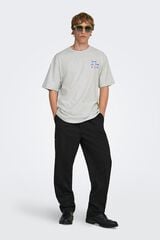Only & Sons T-shirt de manga curta cinzento
