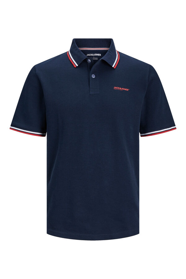 Jack & Jones Polo est&aacute;ndar fit azul