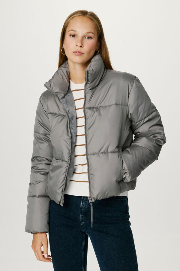 Jack & Jones Chaqueta corta acolchada gris