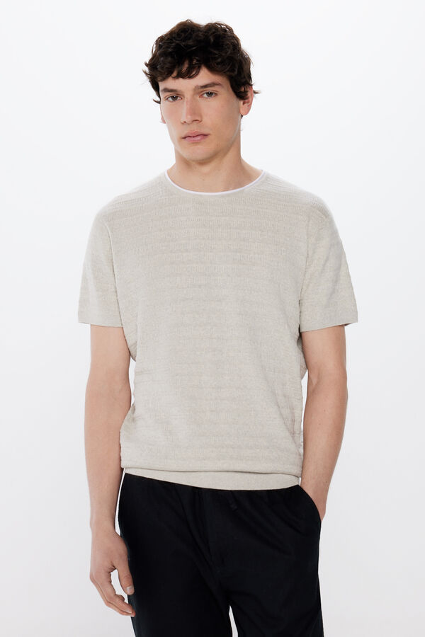 Springfield Camisola manga curta cinzento