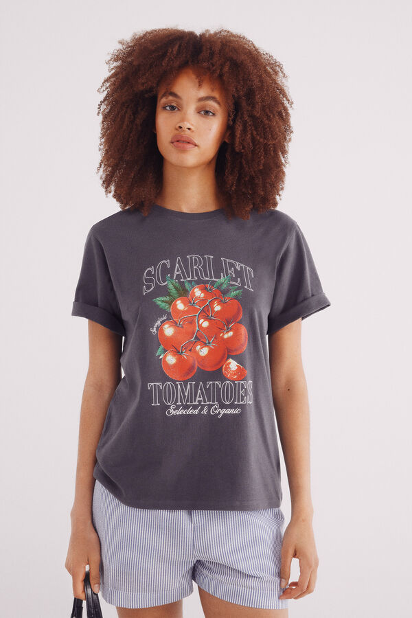 Springfield Camiseta "A Colheita" cinzento