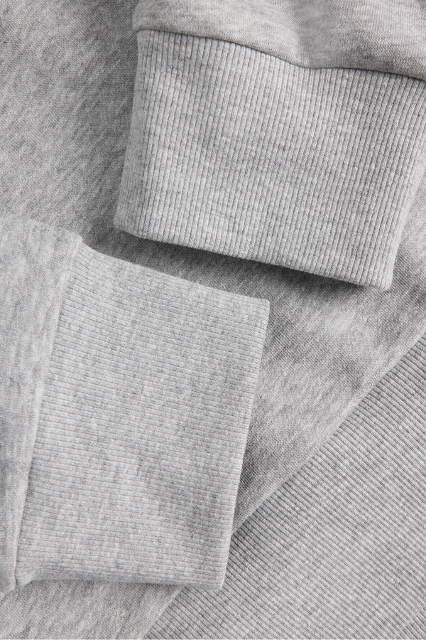 JJ REBEL Sudadera con capucha y estampado frontal gris