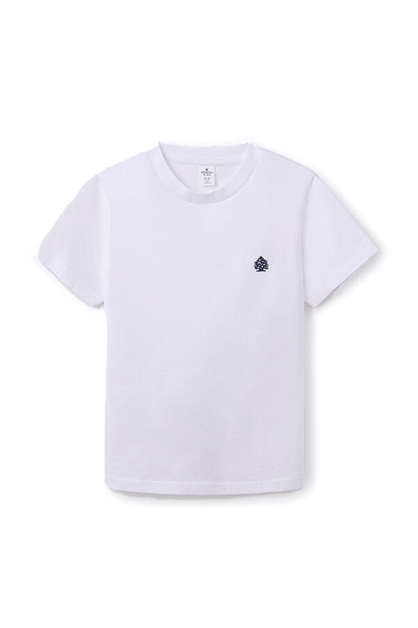 Springfield Kids T-shirt básica logo menino branco