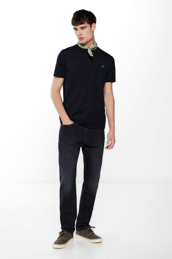 Springfield Jeans regular negro lavado gris