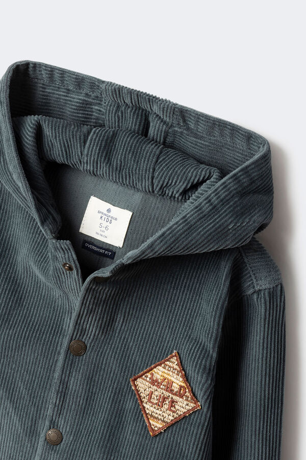 Springfield Kids Sobrecamisa pana ni&ntilde;o azul