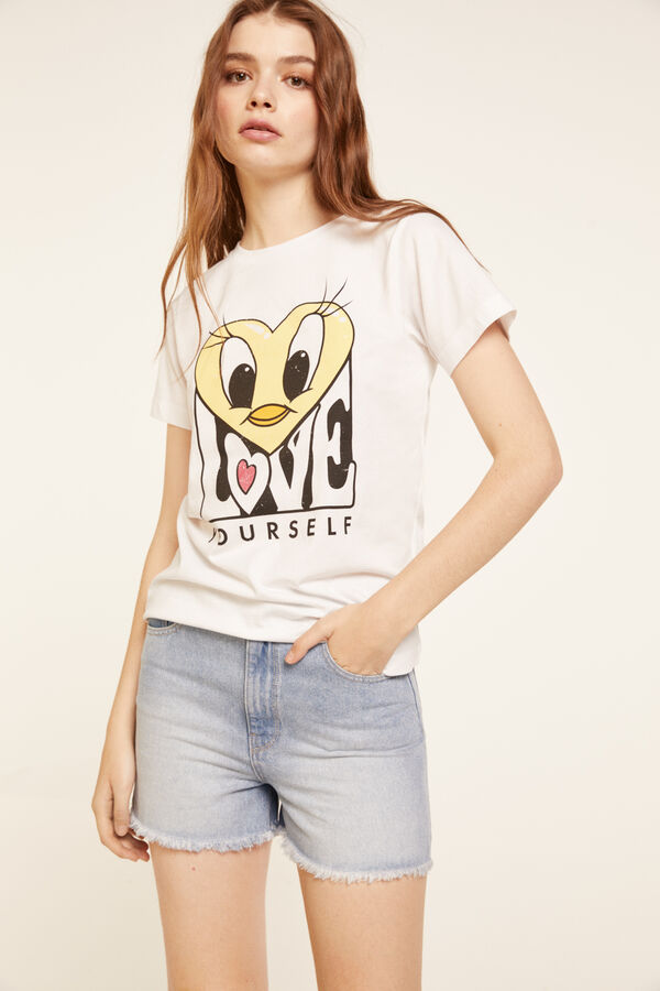 Springfield T-shirt "Love" Piu-piu branco