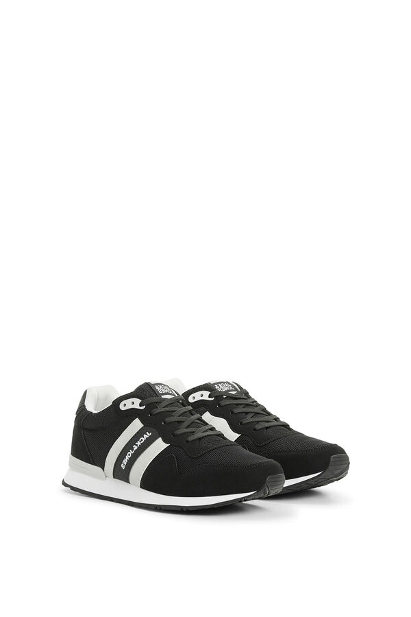 Jack & Jones Zapatillas deportivas con franjas laterales negro