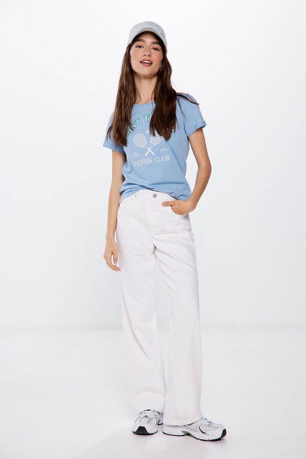 Springfield Camiseta Gr&aacute;fica azul