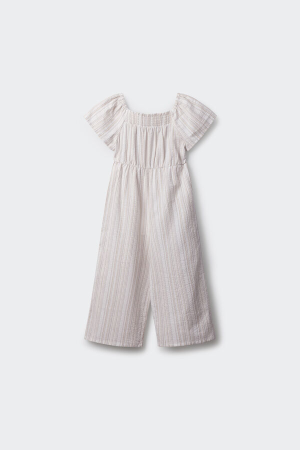 Springfield Kids Mono lino rayas ni&ntilde;a blanco