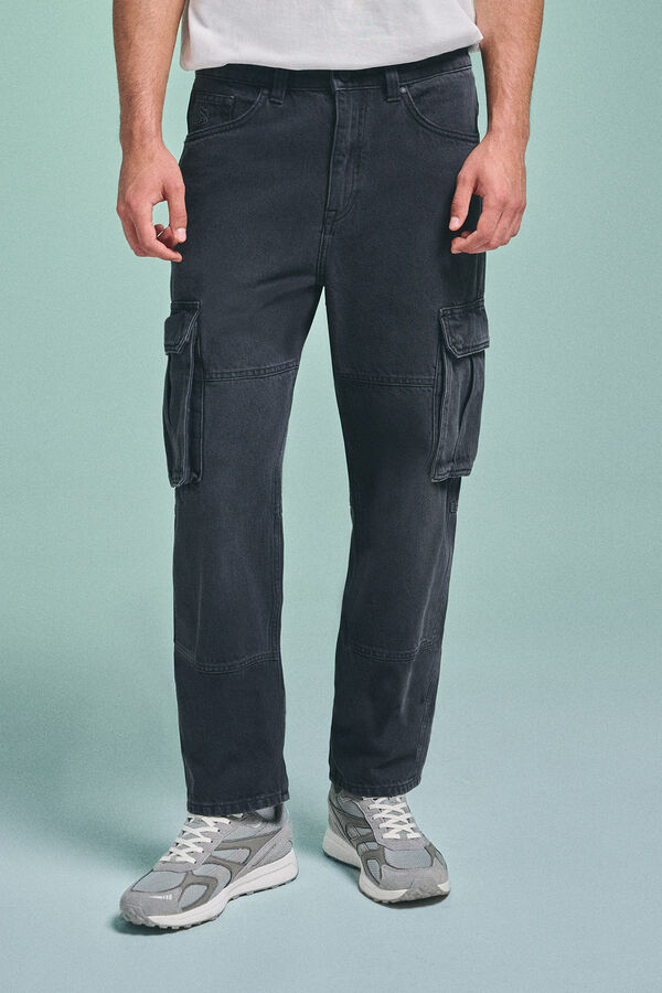 Springfield Jeans cargo Pedri X Springfield gris