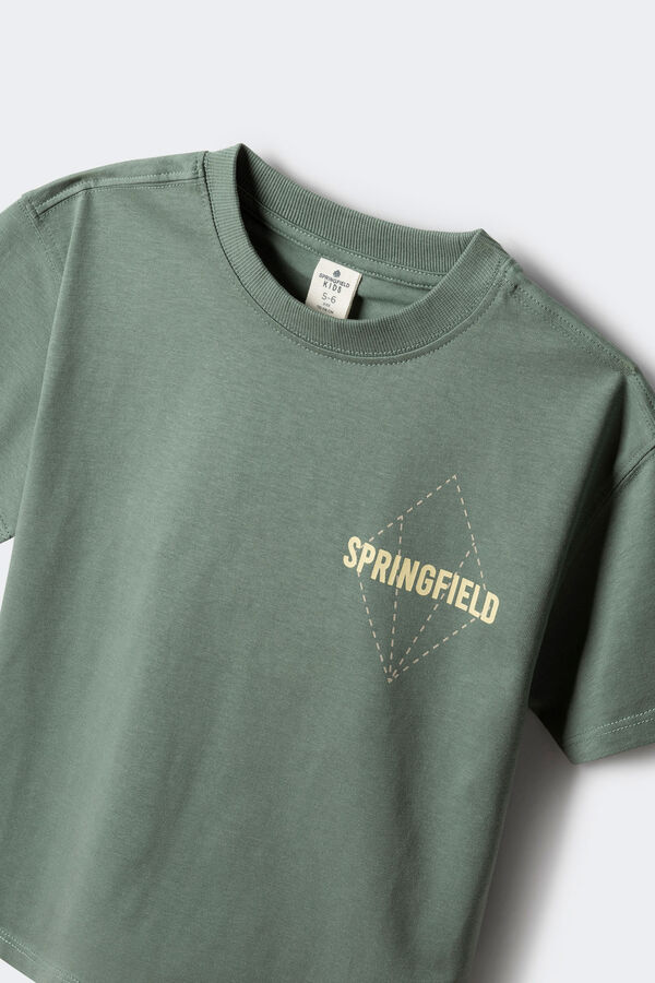 Springfield Kids Camiseta Rombo ni&ntilde;o verde