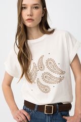 Tiffosi Camiseta Paisley marfil