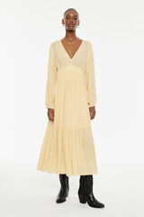 System Action Vestido largo amarillo