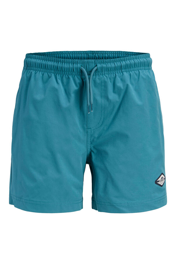 Jack & Jones Junior Fato de banho com cintura el&aacute;stica azul