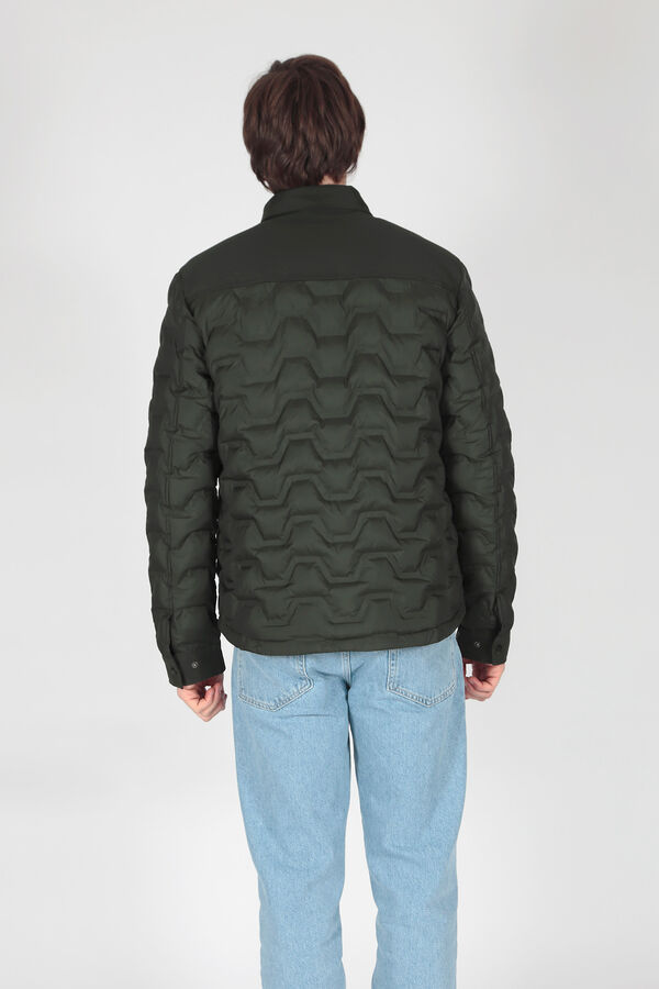 Brave Soul Jaqueta acolchoada com v&aacute;rios bolsos verde