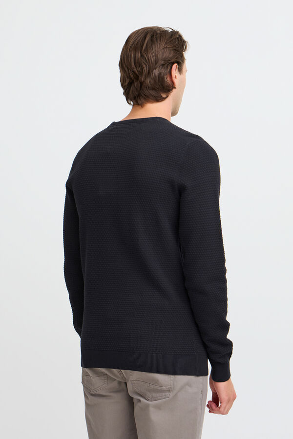 Blend Camisola de gola redonda preto