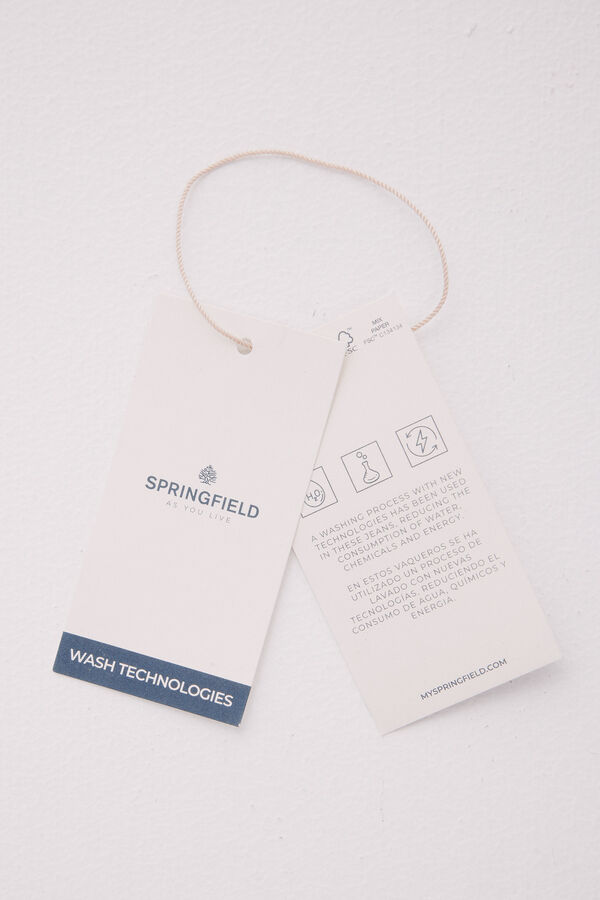 Springfield Blusa decote rendado verde