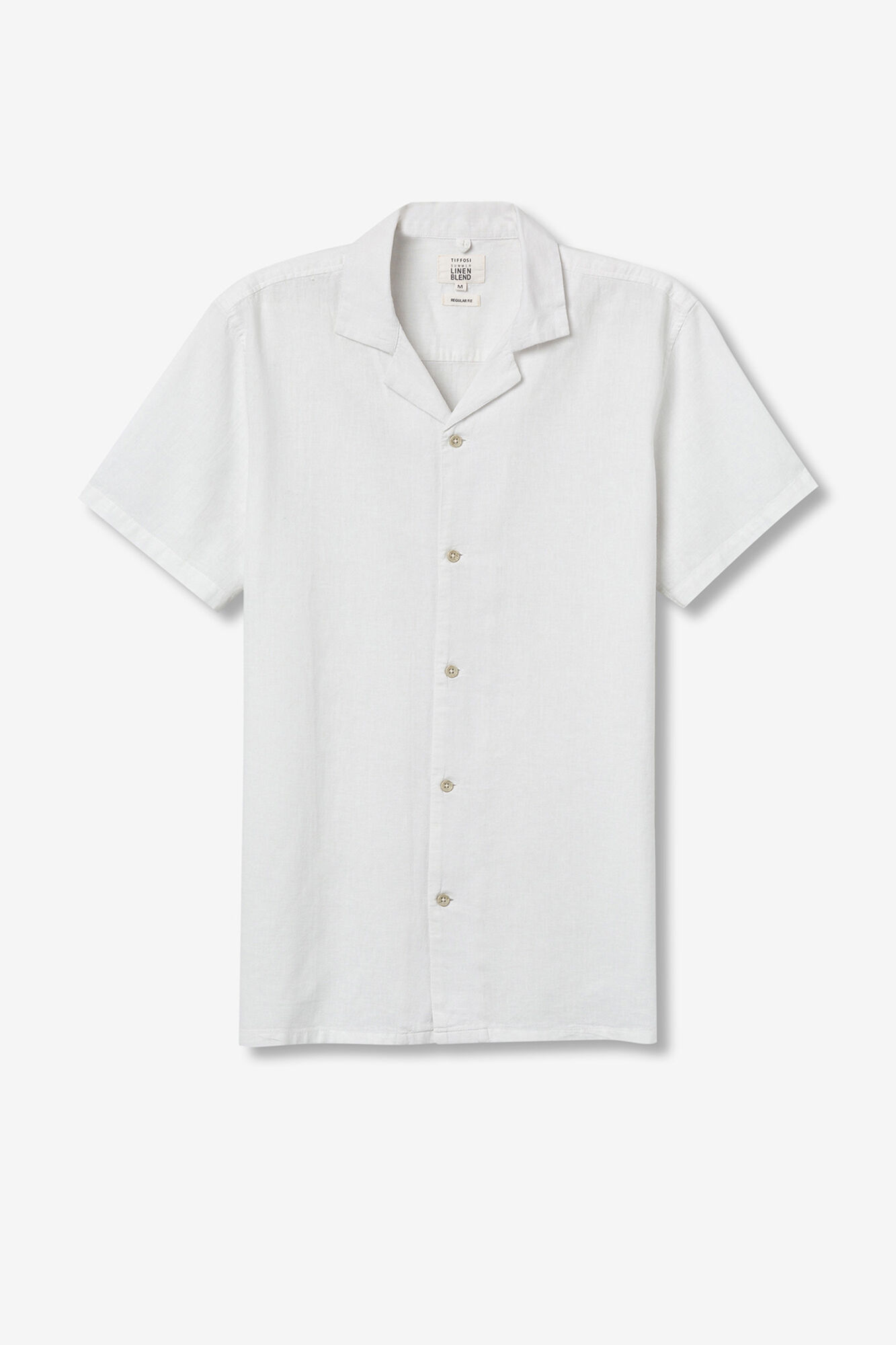 Tiffosi Camisa de linho regular fit