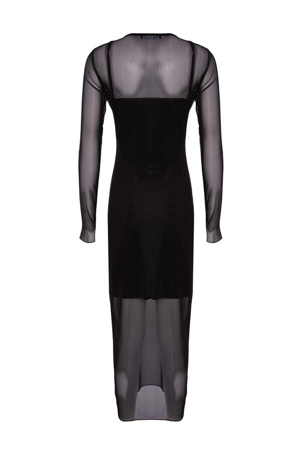 Trendyol Vestido midi ajustado negro