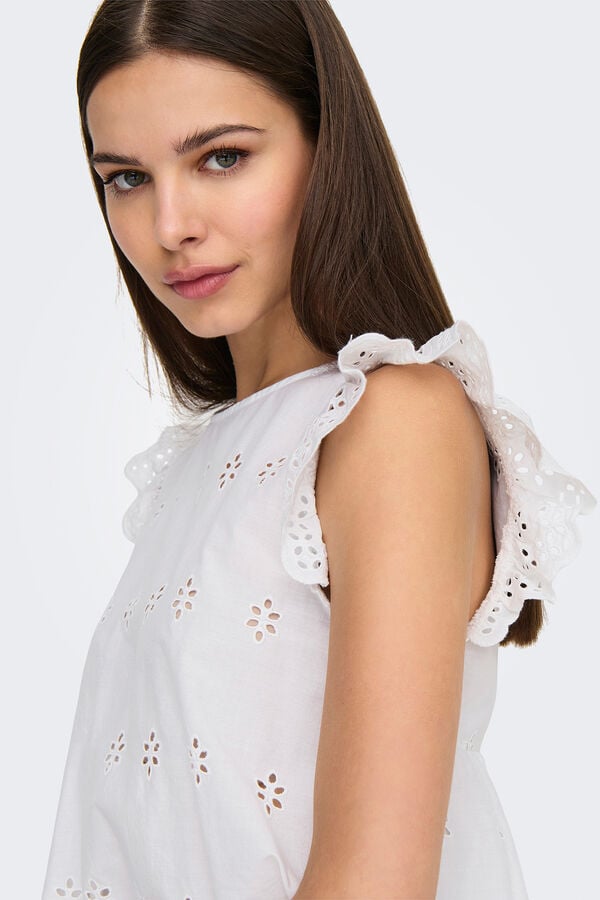 Only Camiseta mangas de regular fit branco