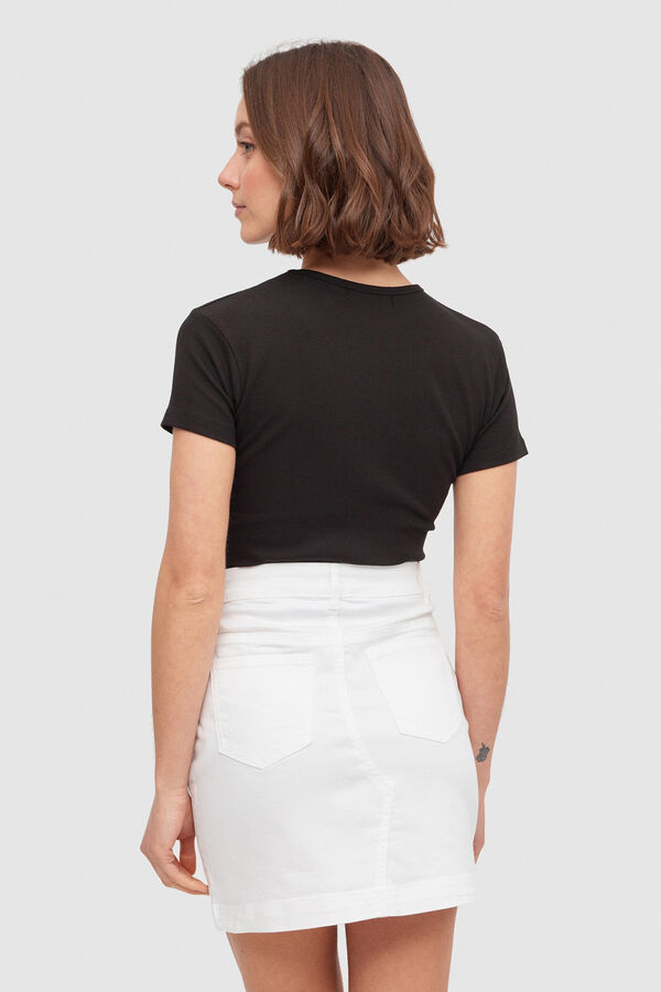 Inside Falda Mini Sarga Colores blanco