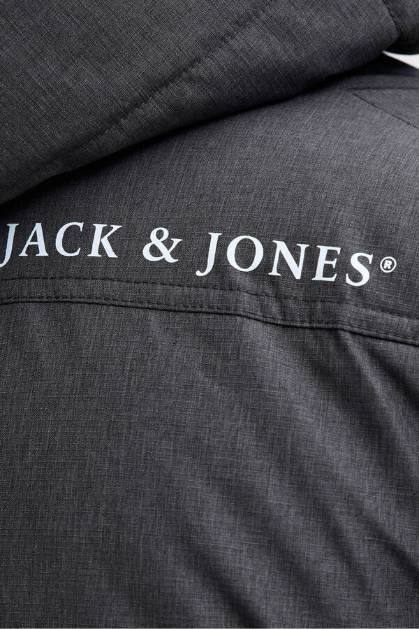 Jack & Jones Casaco acolchoada com capuz cinzento