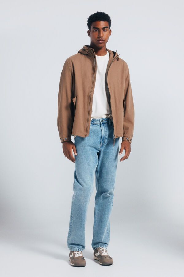 Springfield Parka algod&atilde;o castanho