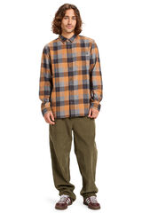 Quiksilver Motherfly Plaid - Camisa de manga larga para hombre estampado