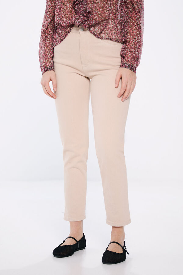 Springfield Jeans Mom color beige