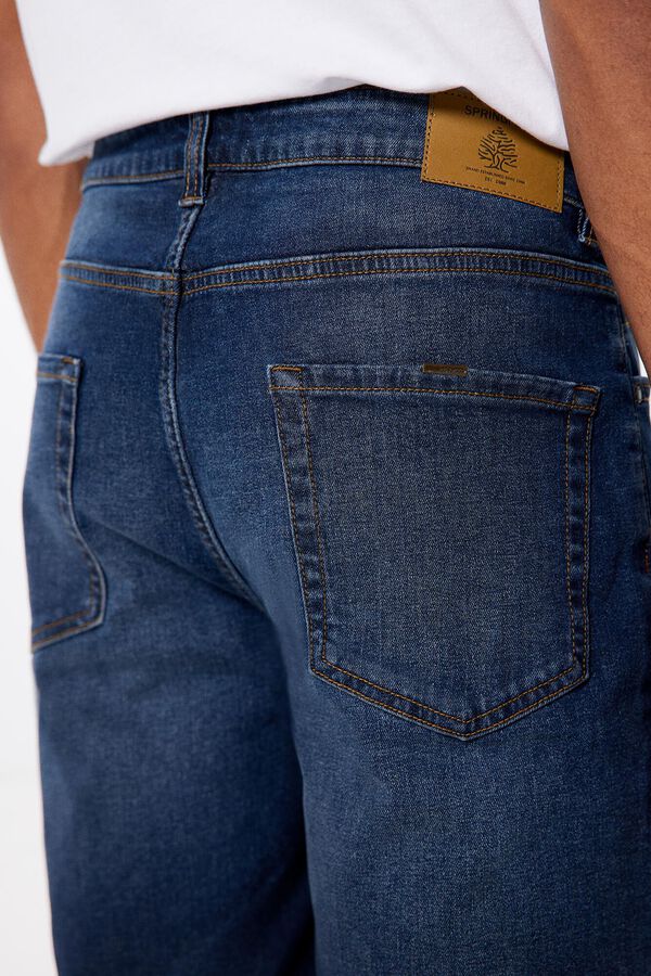 Springfield Bermuda vaquera regular fit azul