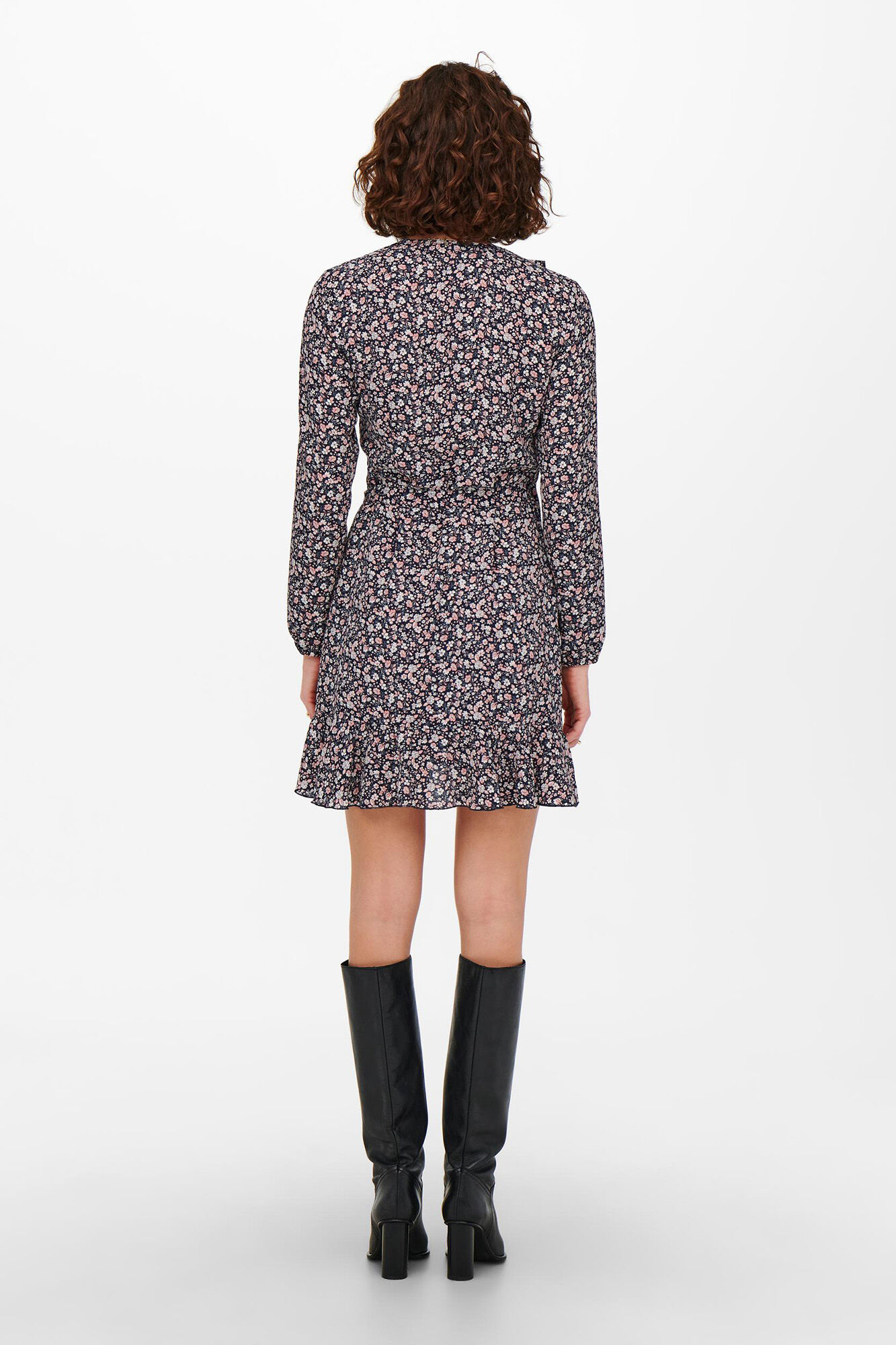 Only Vestido corto cruzado