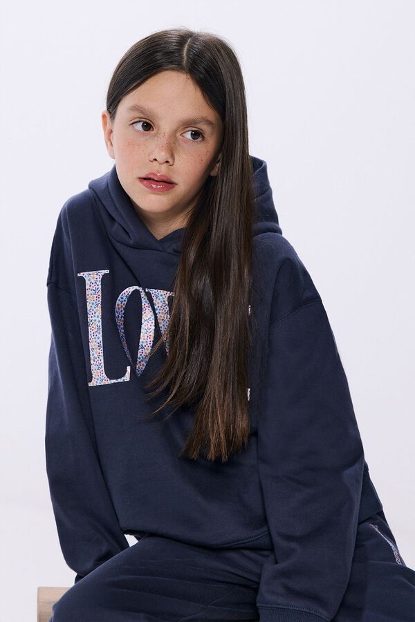 Springfield Kids AMOR moletom com Sweatshirt para menina azul