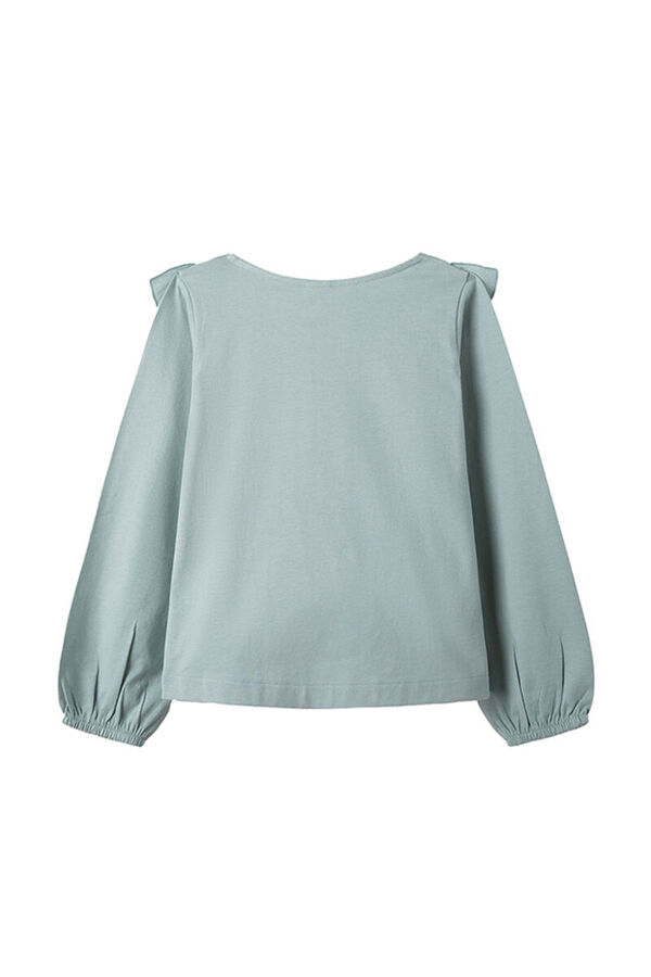 Springfield Kids Camiseta volantes ni&ntilde;a verde