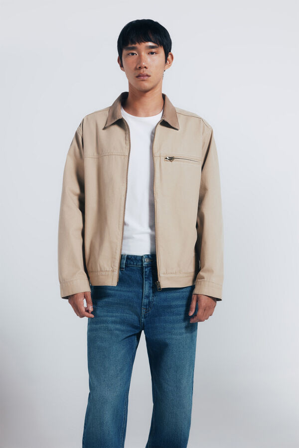 Springfield Vaquero lavado oscuro sobretintando straight fit turquesa