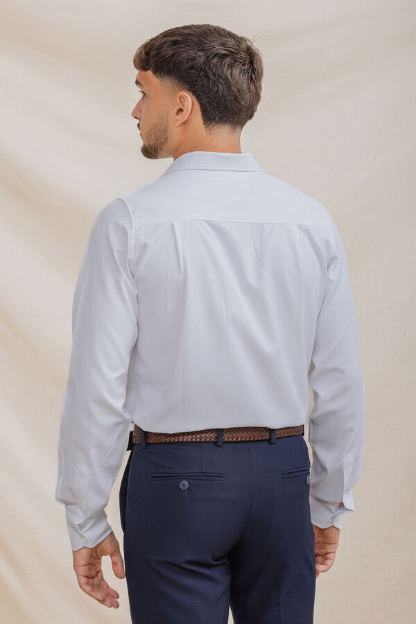 Celopman Camisa de Vestir blanco