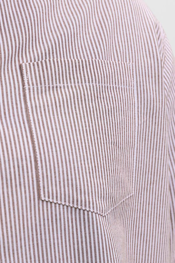 Jack & Jones PLUS Camisa Oxford estampada manga larga morado/lila
